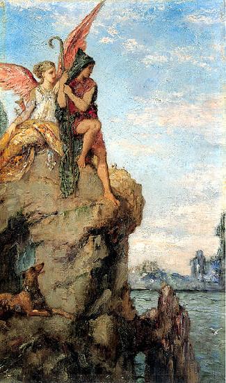 Hesiod and the Muses, Gustave Moreau